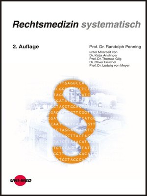 cover image of Rechtsmedizin systematisch